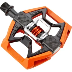 Crankbrothers Pédales Trekking & Ville Double Shot 2 Pédales, Orange/noir