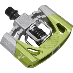 Crankbrothers Pédales VTT Mallet 2 Pédales, Vert/argent