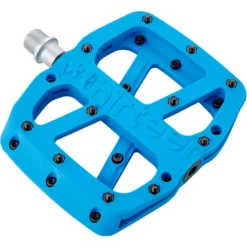 E-thirteen Pédales BMX, Dirt & Freeride Base Pédales Plates 22 Vis, Bleu