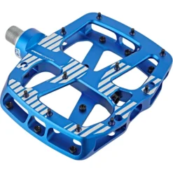 E-thirteen Pédales BMX, Dirt & Freeride Plus Pédales Plates 22 Vis, Bleu