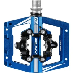 Funn Pédales VTT Mamba S SPD Pédales Combi, Bleu