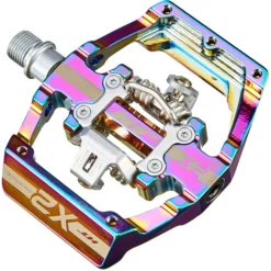 Ht Pédales VTT DH Race X2 Pédales Automatiques, Violet