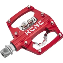 Kcnc Pédales VTT AM Trap Pédales Clipless Dual Side, Rouge