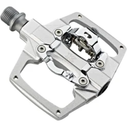 Kcnc Pédales VTT AM Trap Pédales Clipless Dual Side, Gris/argent