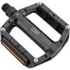 Now8 Pédales Trekking & Ville CS E-Touring ETS Pédales Plates Polyamide-6 CroMo 8 Picots Avec Réflecteur, Noir