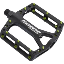 Reverse Pédales VTT Black One Pédales, Noir/vert