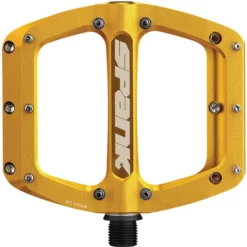 Spank Pédales BMX, Dirt & Freeride Spoon Reboot Pédales Plates, Or