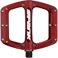 Spank Pédales BMX, Dirt & Freeride Spoon Reboot Pédales Plates, Rouge