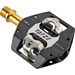 Tatze Pédales VTT MTB MC-FLY Pédales SPD Titane, Noir