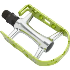 Xlc Pédales VTT Ultralight V PD-M15 Pédales MTB/ATB, Argent/vert